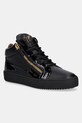 Usnjene superge Giuseppe Zanotti Maylondon Nizka črna RU50001.003