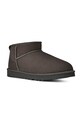 UGG cizme de zăpadă din piele întoarsă Classic Ultra Mini 1137391.MLF gri AW25