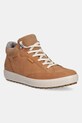 Ecco sneakersy nubukowe Soft 7 Tred Warm Gtx płaska brązowy 450493.01291