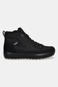 Ecco buty nubukowe Soft 7 Tred High Boot 450444.51052 czarny AW25