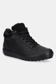Ecco sneakersy skórzane Soft 7 Tred Warm Gtx skóra zamszowa czarny 450493.01001