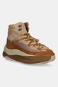 Μπότες χιονιού Moon Boot MB MOON247 XLACE MID απομίμηση λείου δέρματος καφέ 80D2490030.M034