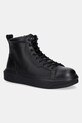 Armani Exchange buty skórzane nieocieplane czarny XM001963.AF19402.UC001
