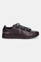 Y-3 sneakersy skórzane Stan Smith Velc JR6641 bordowy AW25