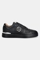 Philipp Plein sneakersy skórzane Low Top USC0757.PLE075.0202 czarny AW25