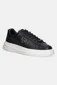 Tenisice Guess ELBAN imitacija zrnate kože crna FMFBAN.LEL12.BLACK