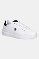 Superge U.S. Polo Assn. CODY010A Imitacija zrnatega usnja bela CODY010M.EY2