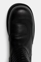 MM6 Maison Margiela buty wysokie skórzane czarny SH3WW0006.P7431.T8013