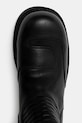 MM6 Maison Margiela high leather boots black SH3WW0006.P7431.T8013