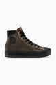 Converse trampki skórzane Chuck Taylor All Star City Trek Wp brązowy A13274C