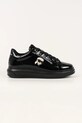 Karl Lagerfeld sneakersy skórzane KAPRI NFT niska czarny KL52573N.1BP