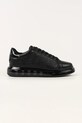 Karl Lagerfeld sneakersy nubukowe dziecięce KAPRI KUSHION niska czarny KL52643A.00X