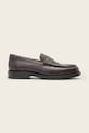 AllSaints mocasini de piele BLOOM LOAFER piele burgundia M021FC.OXR
