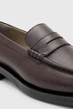 AllSaints mocasini de piele BLOOM LOAFER burgundia M021FC.OXR