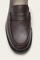 AllSaints mocasini de piele BLOOM LOAFER M021FC.OXR burgundia