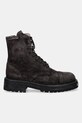 AllSaints buty zamszowe HANK SUEDE BOOT M005FB szary AW25