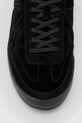 Σουέτ αθλητικά παπούτσια AllSaints HARRI LOW TOP M017FD μαύρο