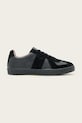 AllSaints sneakersy skórzane JAIMEE LOW TOP skóra zamszowa czarny M052FB.BLK