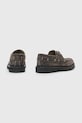 Încălțăminte AllSaints pantofi de piele SKIFF SUEDE SHOE M012FC.WRG gri