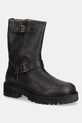 AllSaints buty wysokie TAIT BOOT skóra licowa brązowy M080FB