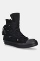Rick Owens DRKSHDW trampki Megalace Sneaks tekstylny czarny DU02E7809.DOW1