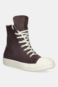 Rick Owens DRKSHDW trampki Sneaks tekstylny bordowy DU02E7800.DSW