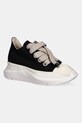 Rick Owens DRKSHDW tenisówki Jumbolace Abstract Low Sneaks czarny DU02E7845.DOW2