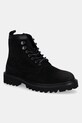 BOSS buty zamszowe 50552568 skóra zamszowa czarny 50552568.001