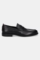 HUGO mokasyny skórzane Varian 50552640.001 czarny AW25