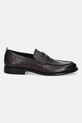 HUGO mokasyny skórzane Varian 50552640.606 brązowy AW25