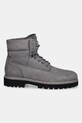 Παπούτσια nubuck HUGO Draven 50552695.067 γκρί AW25