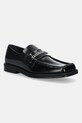 Martine Rose mokasyny skórzane Square Toe Loafer eleganckie czarny 1026LP11001M