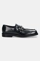 Шкіряні мокасини Martine Rose Square Toe Loafer 1026LP11001M чорний AW25