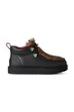UGG półbuty nubukowe x Ambush Fur Boot Planet friendly czarny 1179010.BLK