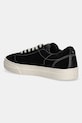 Shoes Stepney Workers Club suede plimsolls Omni Dellow Silk Suede OM01015 black