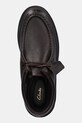 Clarks Originals półbuty skórzane Badell Seam brązowy 26183271