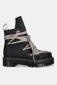 Rick Owens DRKSHDW leather biker boots x Dr. Martens 1460 Quad Sole Megalace® Boot DM02E6812.8001 black AW25