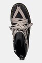 Rick Owens DRKSHDW leather biker boots x Dr. Martens 1460 Quad Sole Megalace® Boot black DM02E6812.8001