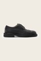 AllSaints półbuty skórzane Escher Brogue skóra licowa czarny M047FD