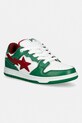 A Bathing Ape sneakersy skórzane NEW BAPE SK8 STA #1 niska zielony 001FWL301311M