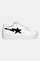 Kožne tenisice A Bathing Ape BAPE STA #1 001FWL801301M bijela AW25