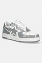 A Bathing Ape sneakersy skórzane BAPE STA ICON #1 niska szary 001FWL801305M
