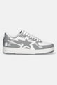Kožené tenisky A Bathing Ape BAPE STA ICON #1 001FWL801305M sivá AW25