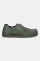 Birkenstock suede shoes Utti Lace 1030109 green AW25