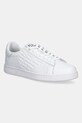 EA7 Emporio Armani sneakersy skórzane płaska biały AF10848.7X000331