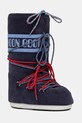 Moon Boot śniegowce MB ICON SUEDE LACES tekstylny granatowy 80D1403050.F017
