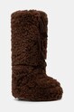 Moon Boot śniegowce MB ICON CURLY EXTRA brak zapięcia brązowy 80D1403070.M010