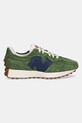 New Balance sneakersy skórzane 327 U327WSC zielony AW25