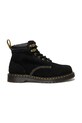 Dr. Martens buty zamszowe 939 6 Eye Boot płaski czarny DM41380001
