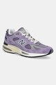 New Balance sneakersy zamszowe Made in UK tekstylny fioletowy U991LV2